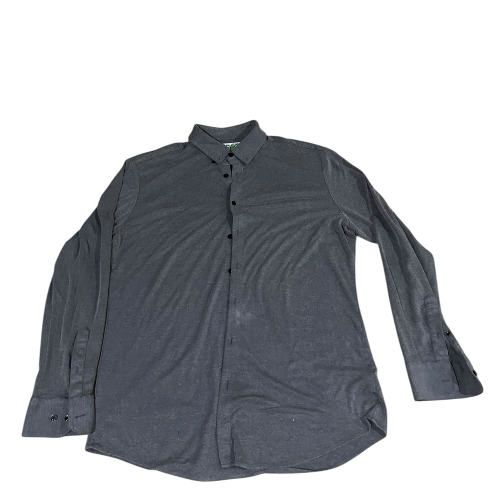 Mizzen+Main Men's Dark Charcoal Button-Down Shirt